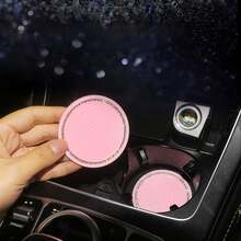 Multifunctional Car Cup Mat Holder With Water Crystals, Creative Grid Honeycomb Design Non-Slip Auto Storage Pad - Multicolor - View 9