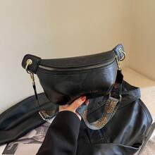 Small Bags For Women 2025 Autumn Winter New Textured Chest Bag Wide Shoulder Strap Retro Versatile Crossbody Bag