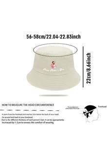 1pc Breathable Bucket Hat, Sun-Protective Customizable With Images Text Names Logos For Men And Women - Multicolor - View 7