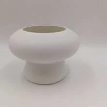 High-End Plastic Flower Pot, Plant Pot Planter For Home, Hotel Decor, Desktop, TV Cabinet Vase - White - View 1