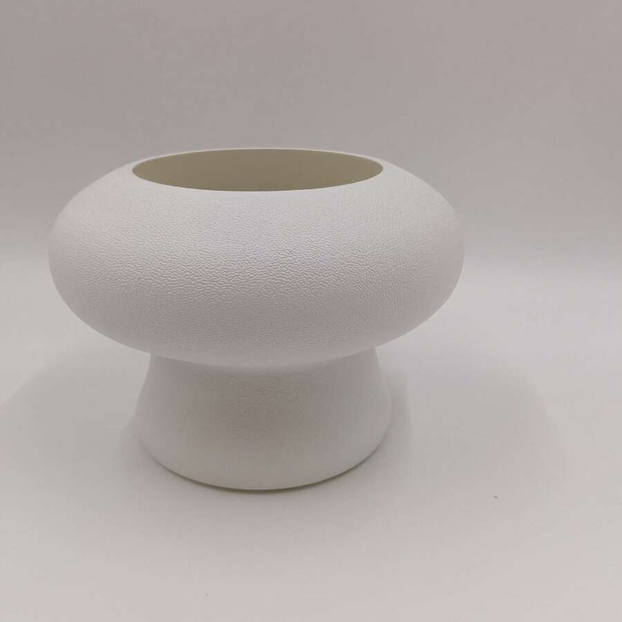 High-End Plastic Flower Pot, Plant Pot Planter For Home, Hotel Decor, Desktop, TV Cabinet Vase - White - View 1