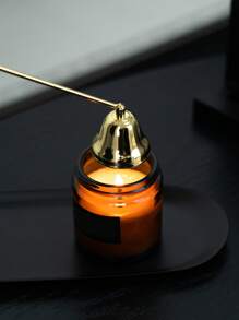 1pc Extinguishing Candle Tool Set, Stainless Steel Bell-Shaped Candle Snuffer, Aromatherapy Candle Accessories, Home Decor Stainless Steel Wick Trimmer Bell, Candle Extinguisher In Horn Shape, Available In Gold, Black, Rose Gold And Silver Colors, Suitable For Home, Restaurant, Cafe, Ball, Party, Christmas, Birthday, Halloween, Mother's Day