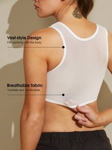 1 pieza Bralette sin costuras y push up para mujer, top envolvente deportivo liviano que da forma