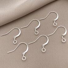 8/20 件真 18K 镀银法式耳环钩鱼钩耳环防过敏球形耳钉适用于珠宝制作女士 DIY 吊坠耳环工艺品用品