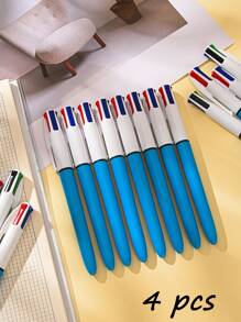 8 pièces/paquet Stylos à bille multicolores 1,0 mm, Stylos 4-en-1, Stylos infirmiers rétractables mignons, 4 stylos de couleur en 1, convenant pour l'école, la rentrée scolaire, les étudiants, les infirmières, les tableaux blancs, les fournitures de bureau