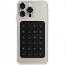 20pcs Random Color Silicone Suction Cup Phone Holder - Strong Adhesive, Easy To Carry, Multi-Function Phone Case Mount (Orange, Black, White, Gray), Phone Case Accessories | Suction Cup Array | Strong Adhesive Silicone