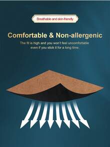 Cofoe 12片装天然草本腰贴，多边形设计，成人适用 - 藍色 - 查看 6