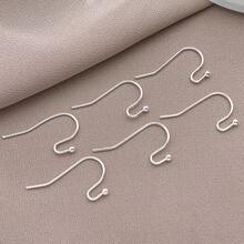 8/20 件真 18K 镀银法式耳环钩鱼钩耳环防过敏球形耳钉适用于珠宝制作女士 DIY 吊坠耳环工艺品用品