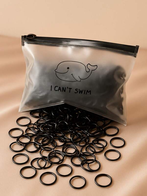 250 Unidades Elástico Liguinha Elásticos de Silicone Para Cabelo