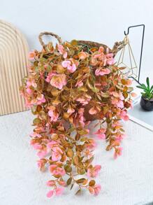 1PC/2PCS Artificial Suspension Plant Pink Series Plants Suitable For Wall Home Living Room Indoor And Outdoor Decoration
