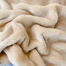 Casaisla Home Collection Frazada Burbuja de Peluche, Cobija Ligera Lujosa, Texturizada, Suave Y Elegante Tamaño Matrimonial (200 x 230 Cm) - Caqui - Ver 3