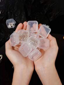 2PCS/3PCS/5PCS/10PCS/20PCS30/PCSMini Plastic Storage Box, Clear Jewelry Storage Box, Portable Earplug Pill Storage Case, Jewelry Beads Container With Lid, Multipurpose Organizer For Hardware Small Craft Gadgets - View 3