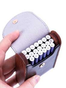 1pc Personalized, Customized Men's Exclusive Name New Men's Lighter Cigarette Storage Box, Handmade Wooden Skin Cigarette Box 20 Pack Moisture-Proof And Pressure Resistant Cigarette Box, Can Be Given As A Gift To Boyfriends, Friends, Men