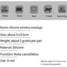 10pcs Waterproof Silicone Ear Plugs For Sleeping Noise-Proof Soft Reusable Sleep Plugs For Travel, Home, Office Adults Sensitive Sleepers(Blue)