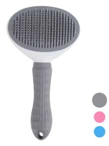 1PC,Self-Cleaning Pet Brush - For Dogs/Cats/Bunnies, Removes Loose Hair Instantly, Massaging Grooming Tool & Perfect Gift For Pet Lovers