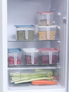 1 Stück Kühlschrankaufbewahrungsbox, Seitliche Aufbewahrungsschublade, Lebensmittelrückstände Sortier-Gefrierfachaufbewahrungsbox, Küchen Ingwer & Knoblauch Aufbewahrungsbox, Kühlschrankaufbewahrungsbox für Seitentür, Gemüse & Obst Aufbewahrungsbox Kühlschrankorganizer mit Deckel, Kunststofforganisationsbox mit Sieb für Gemüse, Obst, Salat, Kopfsalat, Beeren - Verschiedenfarbig - Übersicht 10