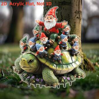 Décoration de jardin en forme de tortue vintage 2D plate et originale, décor extérieur en vinyle, sans piles, convient pour le jardin, la pelouse, les mariages et la décoration de la maison, idéal pour les amateurs de jardinage