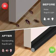 1 件皮革门底密封条自粘式门挡，防风、隔音、防水、防虫可调节挡风条