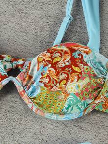 Women's Elegant Sexy Cashew Floral Print Beach Holiday Date Party Bikini Set Set, Spring/Summer - Printing - View 3