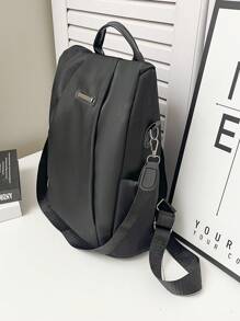 Mochila de viagem elegante, mochila versátil para estudantes universitários, mochila casual de nylon para mulheres
