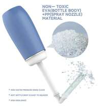 400 ml bidet podróżny przenośny, butelka do higieny osobistej do pielęgnacji poporodowej, z pokrywką, szczelna, do mycia pupy dziecka (niebieska)