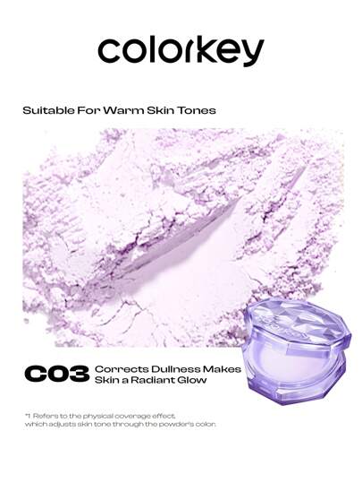 COLORKEY Poudre libre de réglage d'origine, poudre de réglage, contrôle de l'huile, non-retrait, look naturel, respirant, pour débutant pour femmes pour usage quotidien, cadeau pour femmes mère épouse sœur adolescente amie, pour fête, pour voyage, fête plage voyage vacances camping extérieur, maquillage, Noël, cadeaux de Noël, maquillage