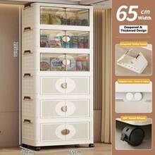 Armario plegable multiuso, organizador de almacenamiento de ropa, mueble de uso doméstico para el salón para guardar aperitivos, juguetes y accesorios