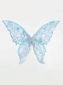 1 pieza Alas de hada con mariposa de lámina caliente, adecuadas para todo tipo de fiestas, bares, cosplay, festivales de música y Halloween