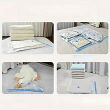 5pcs-Air Out Pump+Vacuum Storage Bags, Works With Any Vacuum Cleaner,To Store Clothes And Beddings,Could Save Your Space,Dust-Free,Keep Away From Moisture - Multicolor - View 7