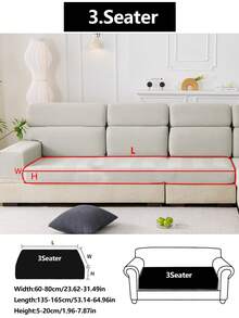 1件装四季通用弹力沙发套，防水防滑加厚沙发座垫套，可机洗，浅灰色，宠物友好，适用于卧室和客厅的L型及1/2/3/4座沙发，绒面面料 - 淺灰色 - 查看 13