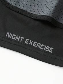 Outdoor Sports Suit, Dark Grey Breathable Tank Top And Shorts Set, Fashionable And Comfortable For Summer Sports, Running, Hiking