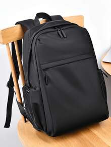 Men's Casual Minimalist Backpack, Business Laptop Backpack, Travel Rucksack, Suitable For Commuting, Back To School, Travel - Multicolor - View 2