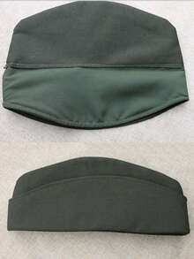 1 Piece, Police Hat, Black, Adult, Policewoman, Cosplay, Props, Russian, Boat-Shaped Hat, Men's, Women's, Military Cap, Stewardess Cap, Soviet, Hat, Square Dance Hat, Sailor Dance Hat, Retro Show Hat - A - View 12