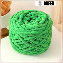 1Roll Multicolor Ice Strip Yarn 100g, 8mm Thick - Soft And Chunky Chenille Yarn, Fluffy Thread Knitting Chenille Yarn, Ideal For DIY Knitting & Crochet Projects Like Scarves, Slippers