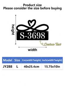 1pc Personalized Metal House Number, Custom Home Address Number Sign, House Number Plate, Wall Art, Housewarming, Birthday, Thanksgiving/Mother's Day/Father's Day, Personalized Gift For Family/Friends - Multicolor - View 29