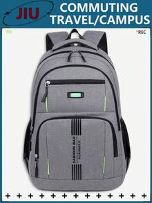 Multi-Pocket Backpack Men Purse, Can Hold 15.6-Inch Computer Bag, Lightweight School Bag, Large-Capacity Travel Bag, Commuter Convenient Day Bag, Multi-Functional Book Bag, For Students, Junior High School, High School, Business Trip, Travel Vacation, Daily Commuting, Outdoor Sports, Holiday Gifts, Birthday Gifts School Backpack - Multicolor - View 13