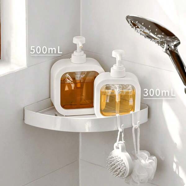 Transparent Refill Bottle; Bathroom Hand Soap Refill Bottle Plastic Press Bottle Visible Lotion Refill Empty Bottle Back To School