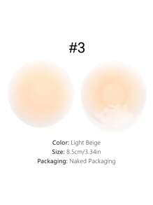 2pcs 8.5cm Reusable Washable Non-Adhesive Silicone Nipple Covers