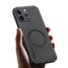 Funda de teléfono de piel de PU de lujo, algunos modelos admiten diseño magnético, compatible con soportes para automóviles, función protectora y excelente calidad. - Gris - Ver 10