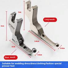 1pc Of New Style Sequin Fabric Presser Foot, Suitable For Sequin Pressing, Used In Garment Factories Or Industrial Single-Needle Sewing Machines