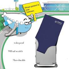 Luggage Cover Washable Suitcase Protector Anti-Scratch Suitcase Cover Fits 20-30 Inch Luggage Travel Essentials Travel School Back To School School Supplies Holiday Camping Holiday Essentials Vacation Accessories Mini Summer Bag For School School Accessories School Stuff