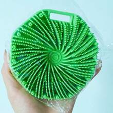 1 pezzo Spazzola da bagno in silicone per esfoliare il corpo, Spazzola da doccia multifunzione, Accessorio da bagno portatile