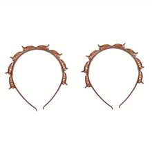 2pcs Woven Hairbands & Bangs Clips Hair Accessories, Multi-Layer Hollow Headband & Hair Clips Top Clips