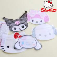 Sanrio 10Pcs Sanrio Hello Kitty Storage Bag Kawaii Cartoon Cute Kuromi My Melody Cinnamoroll Ziplock Bag Plastic Waterproof Gift