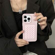 柔软硅胶手机壳，带吸盘，皮革纹理，兼容 17/17 Air/17 Pro/17 Pro Max/16/7/8/11/12/13/14/15/X/XR/Xs/Plus/Pro/Pro Max/SE2 - 粉色 - 查看 10