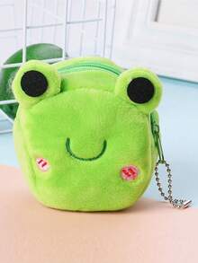 1pc Cartoon 3D Bee Coin Purse, Multipurpose Frog Wallet, Creative Portable Organizer For Coins, Keys, Earphones, Useful Daily Accessory & Birthday Gift