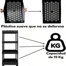 Estante Móvil con Ruedas y Diseño Rectangular – Disponible en 2, 3 y 4 Pisos, Solo Modelos de 3 y 4 Niveles con Ruedas Móviles Ideal para Espacios Reducidos - Estante Organizador Multifuncional Rectangular con Ruedas – Configuraciones de 2, 3 y 4 Pisos para Almacenamiento Inteligente
