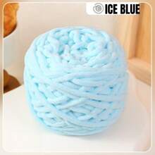 1Roll Multicolor Ice Strip Yarn 100g, 8mm Thick - Soft And Chunky Chenille Yarn, Fluffy Thread Knitting Chenille Yarn, Ideal For DIY Knitting & Crochet Projects Like Scarves, Slippers
