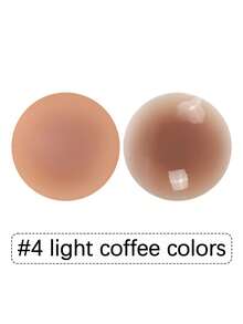 2pcs/Set 8cm Reusable Solid Nipple Covers, Washable - Multicolor - View 9