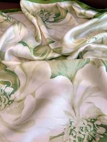 女士印花时尚口袋巾涤纶围巾系带围巾适合日常使用头巾、发带、头带非常适合装扮您的外观